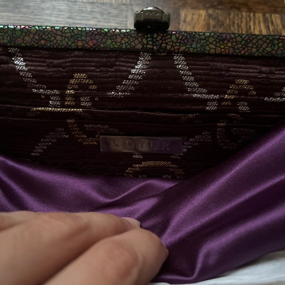 NWOT KOTUR Multicolored Evening Clutch w/ Dust Bag - Picture 9 of 15